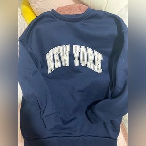 Shien Navy Blue New York Sweatshirt